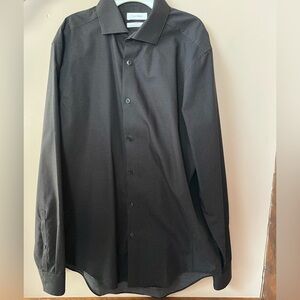 Calvin Klein Black Long Sleeve Dress Shirt